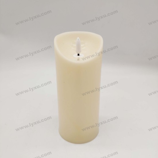 YASENN Thick Convex LED Candle with Remote– 1PCS Bullet Flame (17.5CM)