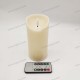 YASENN Thick Convex LED Candle with Timer – Bullet Flame – 1PC (15CM)