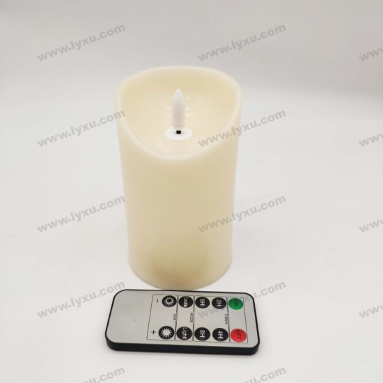 YASENN Thick Convex LED Candle with Normal – Bullet Flame – 1PC (12.5cm)