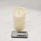 YASENN Thick Convex LED Candle with Normal – Bullet Flame – 1PC (12.5cm)
