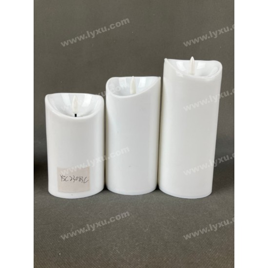 YASENN Thick Convex LED Candle with Remote– 1PC (15CM)  2*R14