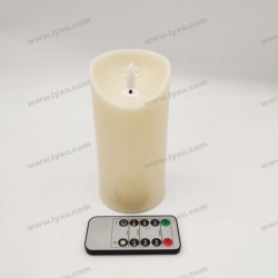 YASENN SLIM Convex LED Candle with Timer – 1PCS Swaying Flame (15CM)