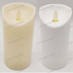 YASENN Slim  Convex LED Candle with Remote– 1PCS Swaying Flame (12.5cm)