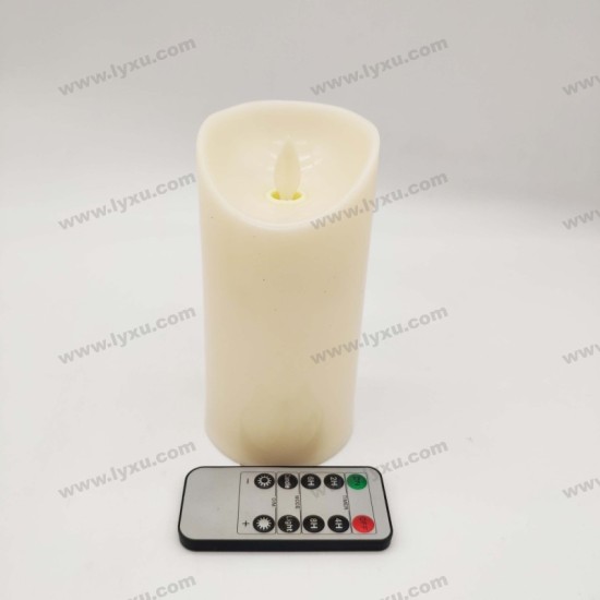 YASENN Thick Convex Swaying LED Candle  with Timer– 1PC (15CM )
