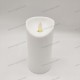 YASENN 3PCS Convex LED Candle Set with Remote – Swaying Flame Effect | Timer Function | Sizes 17.5cm, 15cm & 12.5cm | Flameless & Battery Operated (2×R14)