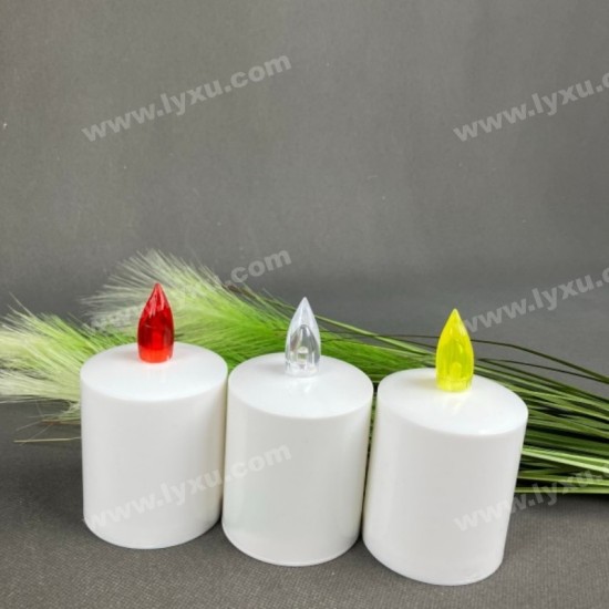 YASENN Dual Flame LED Candle with Remote – 13.5CM | Realistic Inner & Outer Flickering Flames | Timer & Battery Operated | Flameless & Safe