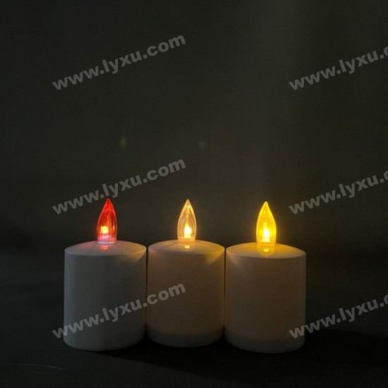 YASENN Dual Flame LED Candle with Remote – 13.5CM | Realistic Inner & Outer Flickering Flames | Timer & Battery Operated | Flameless & Safe
