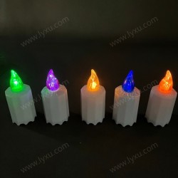 YASENN 12PCS Crack Flame LED Candle Lights – Ø5×11.2CM | Flameless & Battery Operated | Safe for Memorials, Home Decor & Ambient Lighting