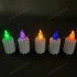 YASENN 12PCS Crack Flame LED Candle Lights – Ø5×11.2CM | Flameless & Battery Operated | Safe for Memorials, Home Decor & Ambient Lighting