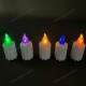 YASENN 12PCS Crack Flame LED Candle Lights – Ø5×11.2CM | Flameless & Battery Operated | Safe for Memorials, Home Decor & Ambient Lighting