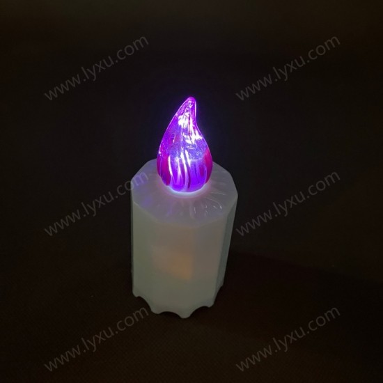 YASENN 12PCS Crack Flame LED Candle Lights – Ø5×11.2CM | Flameless & Battery Operated | Safe for Memorials, Home Decor & Ambient Lighting
