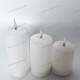YASENN 3PCS Slim Convex LED Candle Light Set with Timer – Flameless, Flickering Bulb Flame | 10cm / 12.5cm / 15cm Heights | Safe for Indoor Decor & Gifting