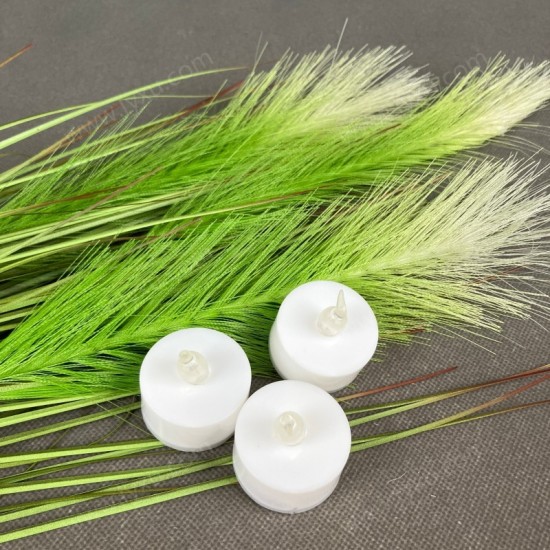 YASENN Concave Transparent Soft Flame LED Tealight -Soft Rubber Tip– 24PCS (4×4CM) for Holiday Celebration,Party, Home Decoration