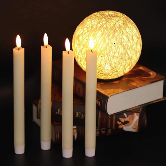 YASENN Slim Bullet-Head LED Candle Light 26CM– 6PCS