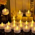 YASENN LED Tealight Candle – 24PCS -Flickering Flameless LED Lights, for Decoration (3.8×4.0CM)