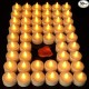 YASENN Concave Transparent Soft Flame LED Tealight -Soft Rubber Tip– 24PCS (4×4CM) for Holiday Celebration,Party, Home Decoration