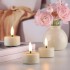 YASENN Concave Bullet Tip LED Tealight – 24PCS Set (Ø4.0cm × 5.2cm) | Realistic Soft Bullet-Shaped Flame, Battery Operated, Flameless & Safe – Perfect for Dining, Ceremonies, and Home Décor