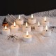 YASENN Concave Bullet Tip LED Tealight – 24PCS Set (Ø4.0cm × 5.2cm) | Realistic Soft Bullet-Shaped Flame, Battery Operated, Flameless & Safe – Perfect for Dining, Ceremonies, and Home Décor