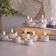 YASENN Rechargeable Bullet Flame Tea Light LED Candle – 24PCS