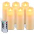 YASENN Bullet-Shaped Flame LED Candle Light with Timer – 17.5CM | Realistic Flicker, Battery Powered – Ideal for Home Decor, Weddings, Restaurants & Events