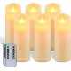 YASENN Bullet-Shaped Flame LED Candle Light with Timer – 17.5CM | Realistic Flicker, Battery Powered – Ideal for Home Decor, Weddings, Restaurants & Events
