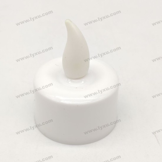 YASENN Concave Transparent Soft Flame LED Tealight – Soft Silicone Tip 24PC (4×4CM)