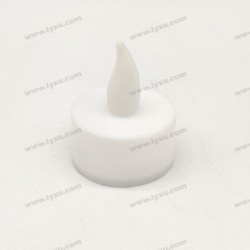 YASENN White Soft Silicone Flame LED Tealight – rubber tea- 24PCS