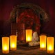 YASENN Rechargeable LED Candle Set – 12 Flameless Candles with Type-C Charging Base | Realistic Flickering Flame | Timer & Safe Design for Wedding, Restaurant & Home Decor