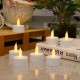 YASENN Rechargeable LED Candle Set – 12 Flameless Candles with Type-C Charging Base | Realistic Flickering Flame | Timer & Safe Design for Wedding, Restaurant & Home Decor
