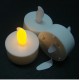 YASENN Concave Transparent Soft Flame LED Tealight – Soft Silicone Tip 24PC (4×4CM)