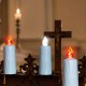 YASENN Twisted Pattern LED Candle Light 16CM– 12PCS for grave