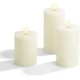 YASENN 3PCS Slim Convex LED Candle Light Set with Timer – Flameless, Flickering Bulb Flame | 10cm / 12.5cm / 15cm Heights | Safe for Indoor Decor & Gifting