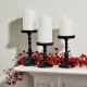 YASENN 3PCS Slim Convex LED Candle Light Set with Timer – Flameless, Flickering Bulb Flame | 10cm / 12.5cm / 15cm Heights | Safe for Indoor Decor & Gifting