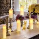 YASENN 4PCS Bullet-Shaped Flame LED Candle Set – Varying Heights (9.5cm, 12.5cm, 15cm, 17.5cm) | Flameless & Battery Operated | Safe Home & Event Decor