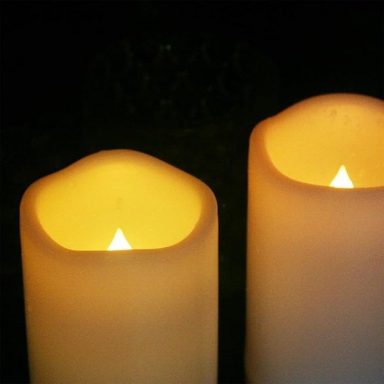 YASENN Wavy-Edge LED Candle Remote 10CM– 1pcs