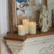 YASENN Slim Bullet Flame LED Candle with Remote – 3PCS  (17.5CM/ 15CM/12.5CM)