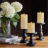 YASENN Thick Convex Swaying LED Candle with Remote – 3PCS (17.5CM,15CN/12.5CM)