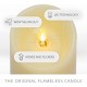 YASENN Dancing Flame LED Candle – 17.5CM | Realistic Swaying Flame | Flameless & Battery Operated | 1PC  for Home, Events & Memorial Decor
