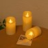 YASENN 15CM Convex LED Candle with Swaying Flame – Bullet-Shaped Silicone Tip | Auto Timer | Flameless & Battery Operated (2×R14) | 1PC 