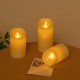 YASENN Slim Convex LED Candle with Normal– 1PCS Swaying Flame (12.5cm)