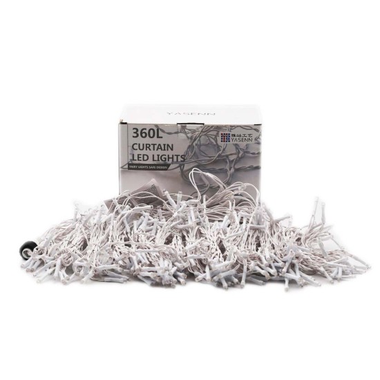 YASHEN 300LED 9.8 x 9.8Ft Curtain Lights (Warm White)