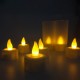 YASENN Rechargeable led tealight 12pcs with charging dock flameless candles Parties Weddings Bar Dinner Decorations