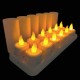 YASENN Rechargeable led tealight 12pcs with charging dock flameless candles Parties Weddings Bar Dinner Decorations