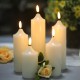 YASENN  Real Wax LED Candle Set with Remote control -5PCS（10/12.5/15/17.5/20cm）