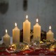 YASENN  Real Wax LED Candle Set with Remote control -5PCS（10/12.5/15/17.5/20cm）