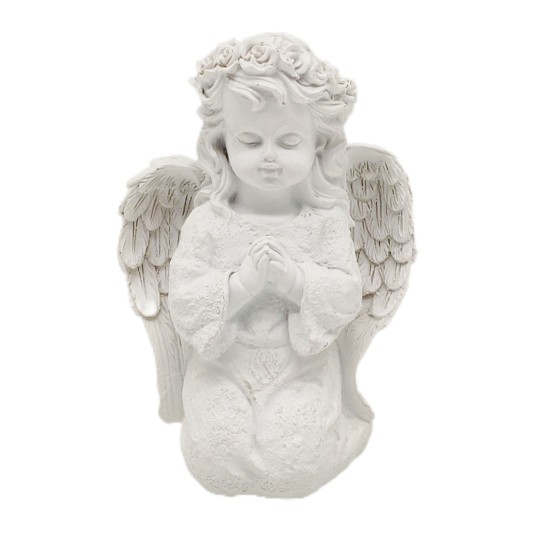 LED Resin Flower Angel Cold White Light