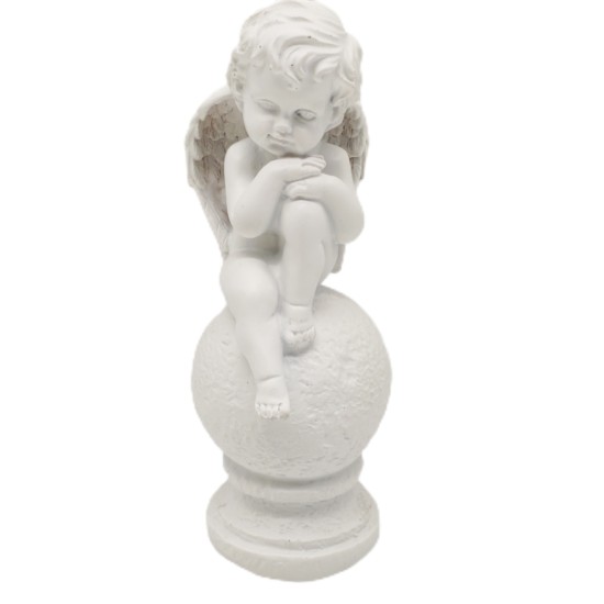 Resin Seat Ball Angel Cold White Light 2xAA Battery Compartment