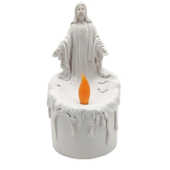 LED Religious Father Resin Warm White Light