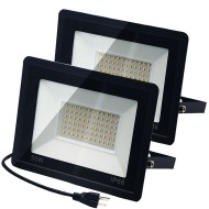 YASENN 50W LED Flood Lights – 2-Pack | Super Bright, Waterproof IP66, Energy-Saving, Durable Aluminum Housing